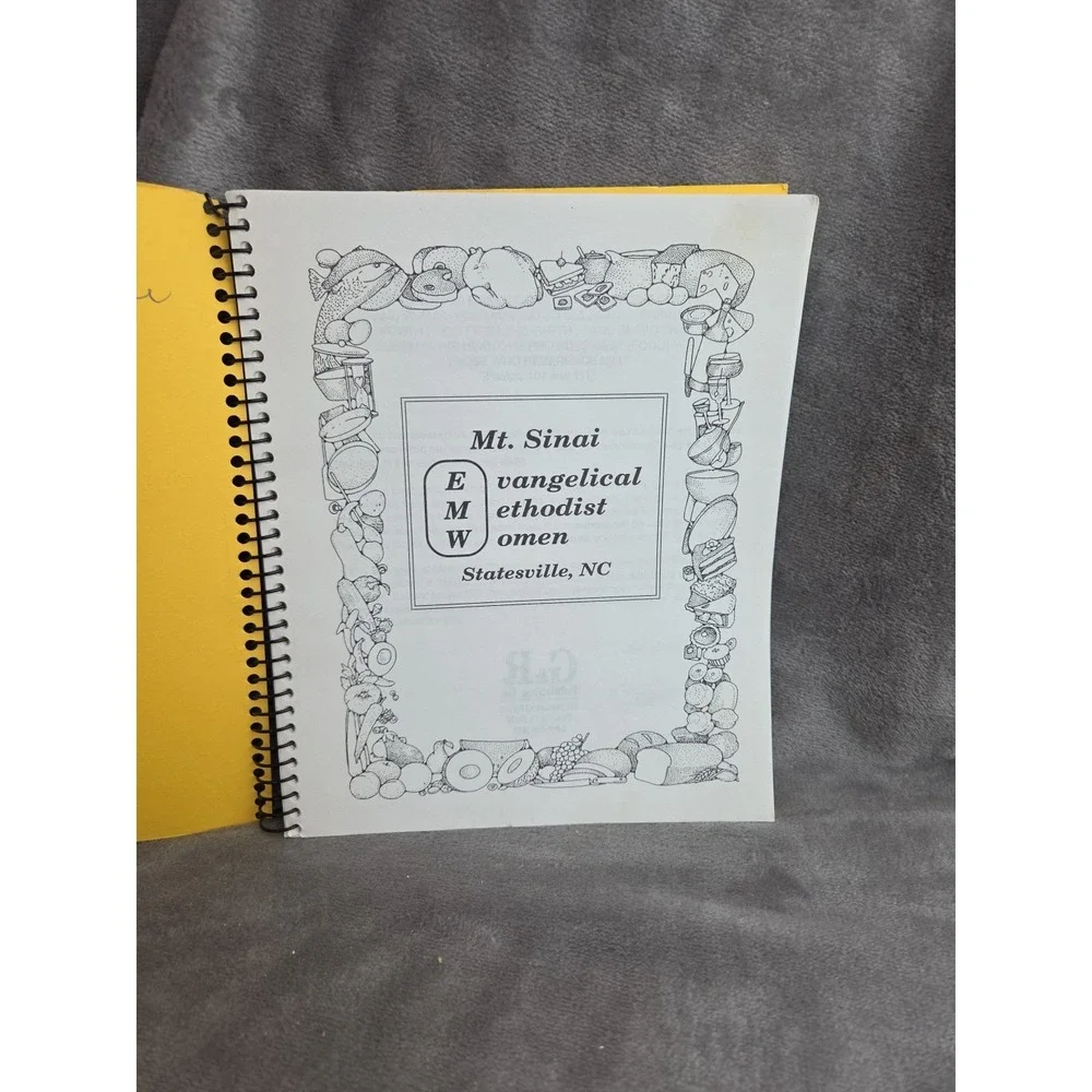 Mt. Sinai Evangelical Methodist Women Cookbook Statesville, NC Recipe Book Local
